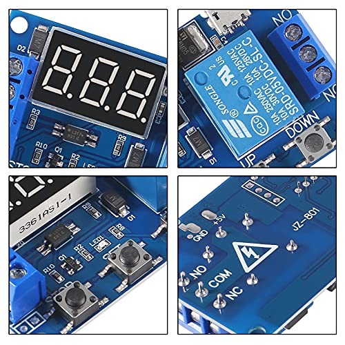DC 6-30V Timer Relay Programmable Delay Relay Module Cycle Timer with LCD 10pcs