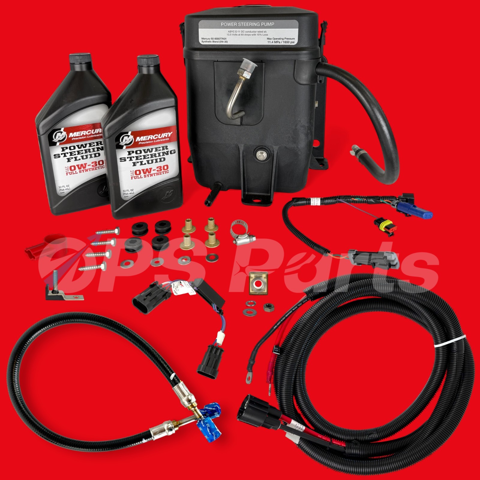 New OEM Mercury Verado Power Steering Pump Kit - 8M0199048/8M0148159 & 8M0150104