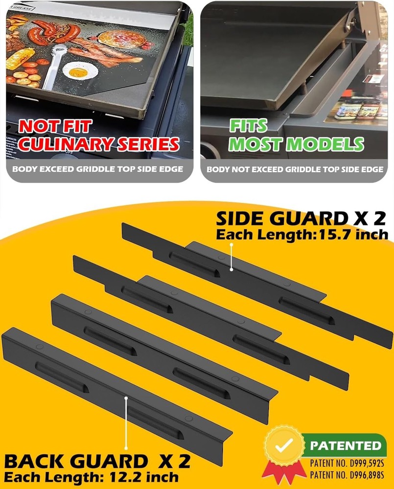 Durable Wind Guards for Blackstone 28'' Griddle - Protect Flames, Optimize Heat