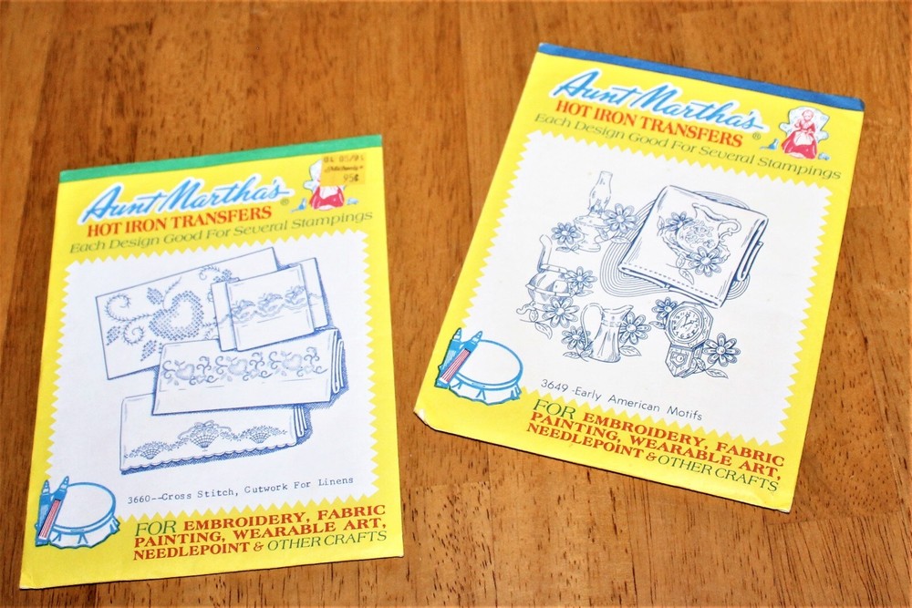Colonial Patterns: AUNT MARTHA'S HOT IRON PATTERNS Set 4 - 3660,3649, 3286, 3855