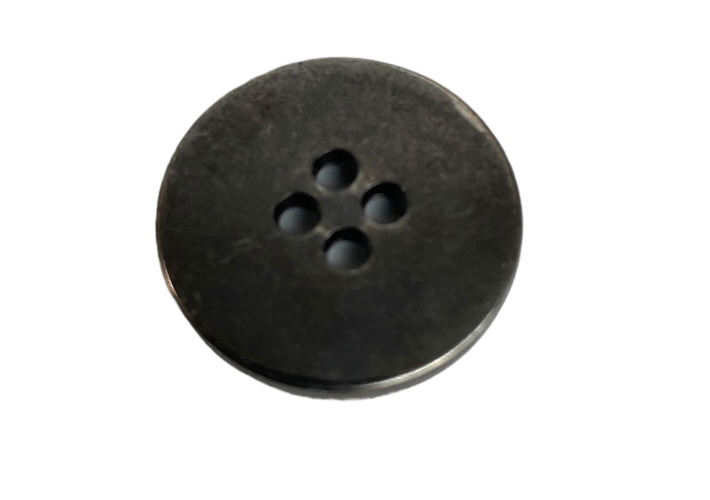 Lands' End Silver Gray tone Replacement Main front replacement button .90"