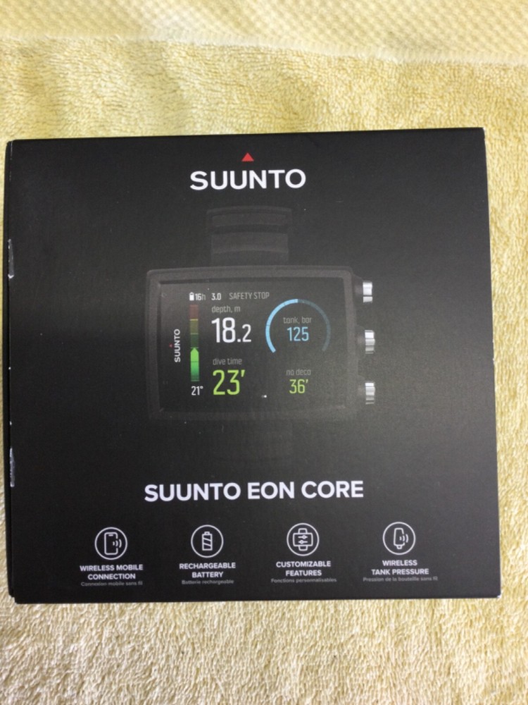 SUUNTO Eon Core Black Scuba Dive Computer with Tank POD