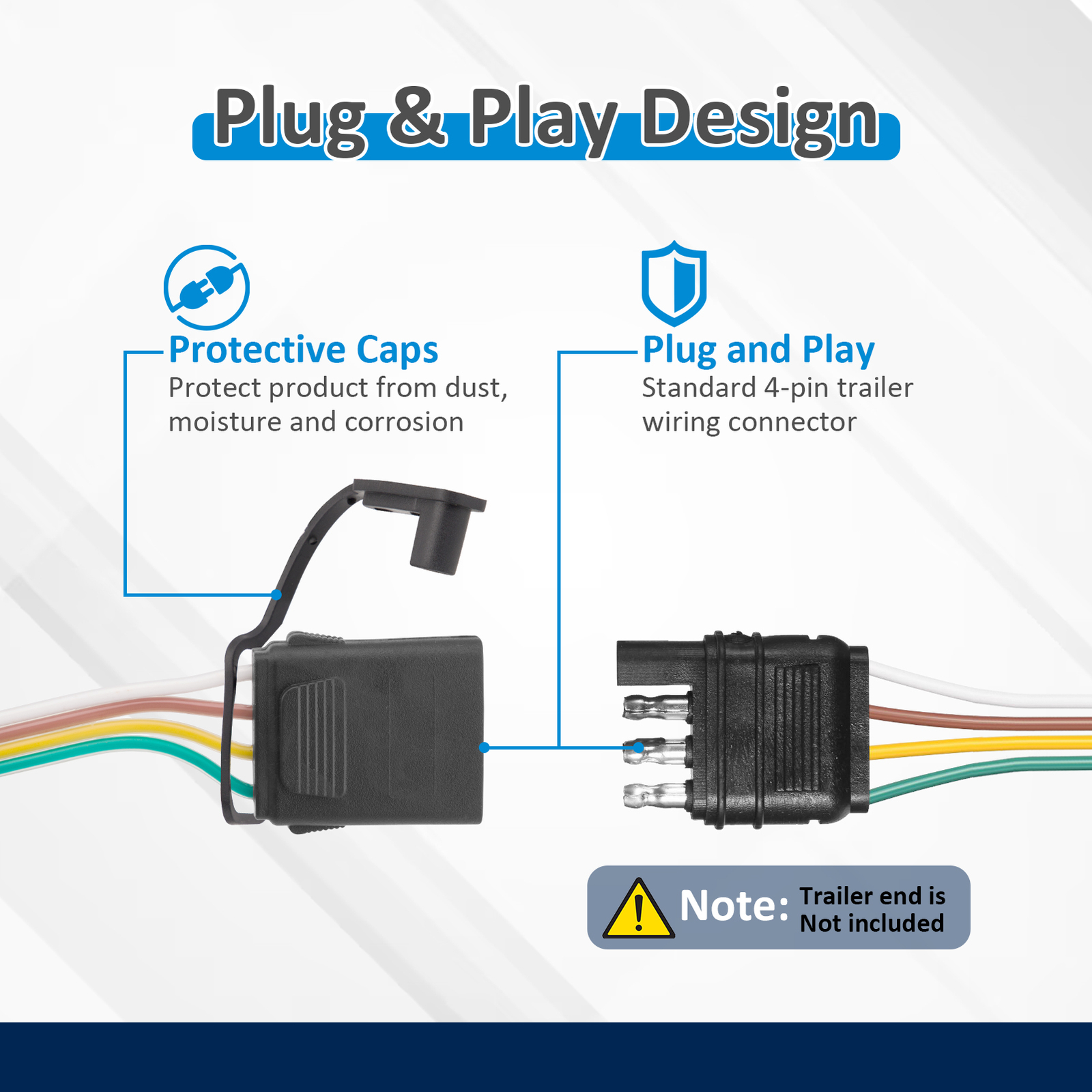 For Honda Odyssey 2011-2017 - Trailer Tow Light Wiring Harness Connector