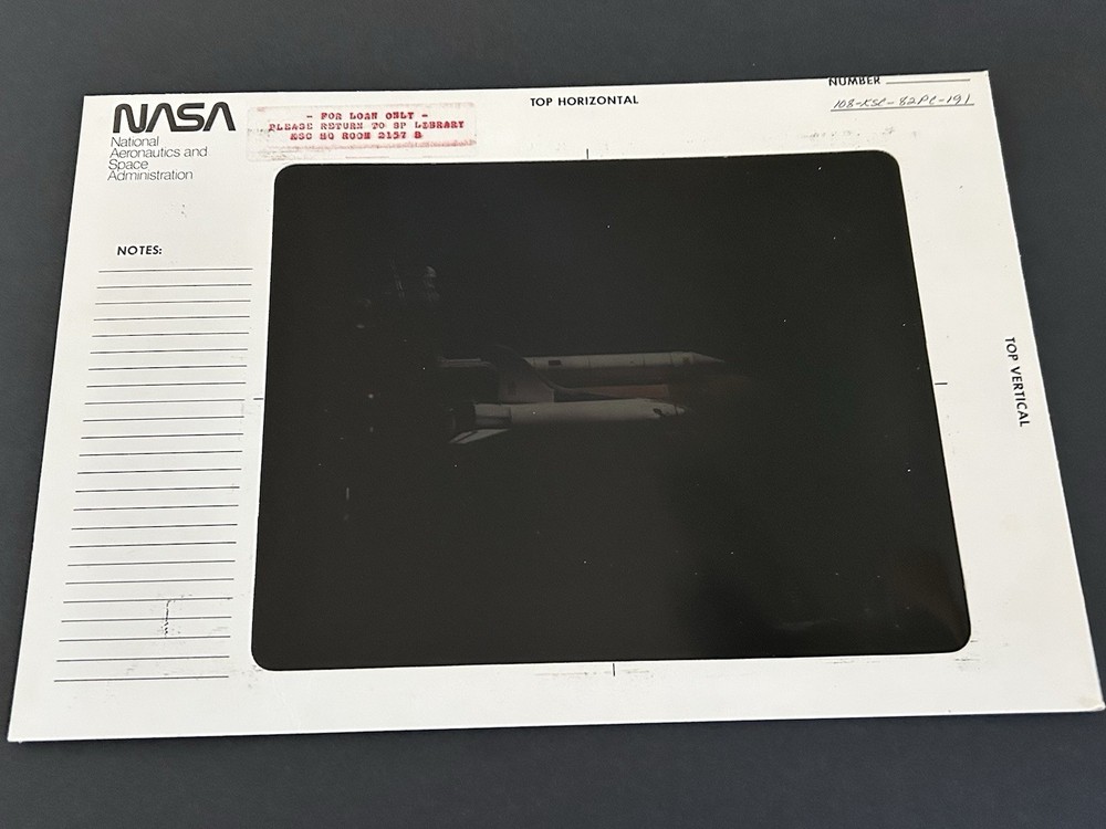 1982 NASA KSC Space Shuttle Columbia Crawler Transport Presentation Transparency