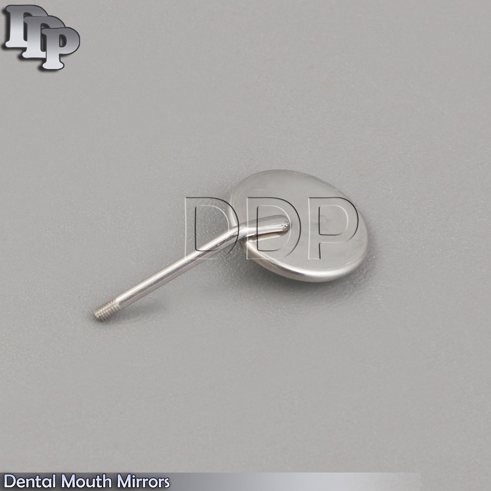 Dental Splinter Self Locking Tweezer Serrated Forceps Mouth Mirror Handle Tools