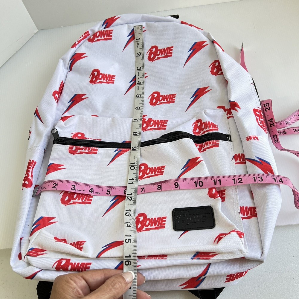 NEW David Bowie Backpack Large Logo All Over NWT