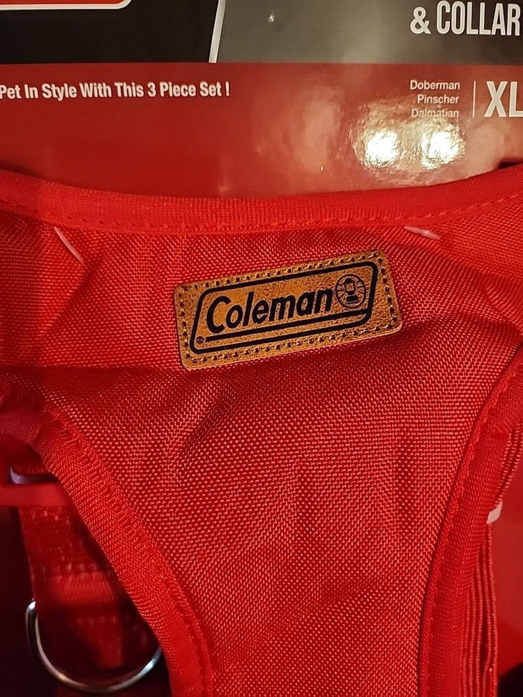 Coleman Harness, Leash & Collar Red XL