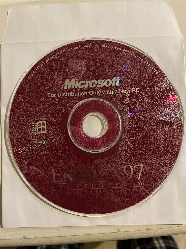 Microsoft Encarta Encyclopedia 1997 (PC CD-ROM) CD ONLY