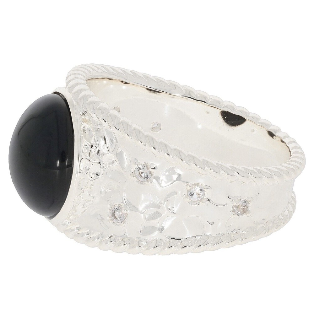 Sterling Silver Semi Mount Ring Setting Round RD 10X10mm Cabochon