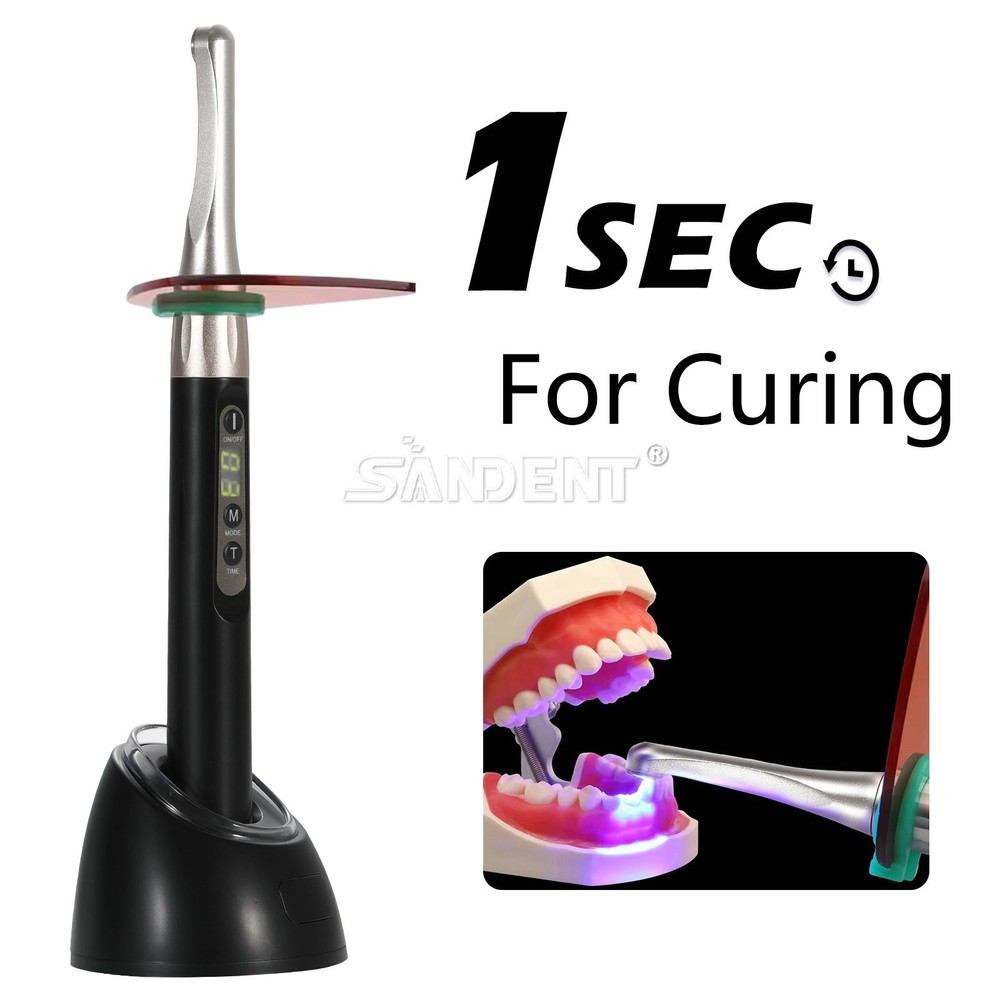 Dental 1S Curing Light Lamp Wireless 1 Second Curing 2500mw/c㎡