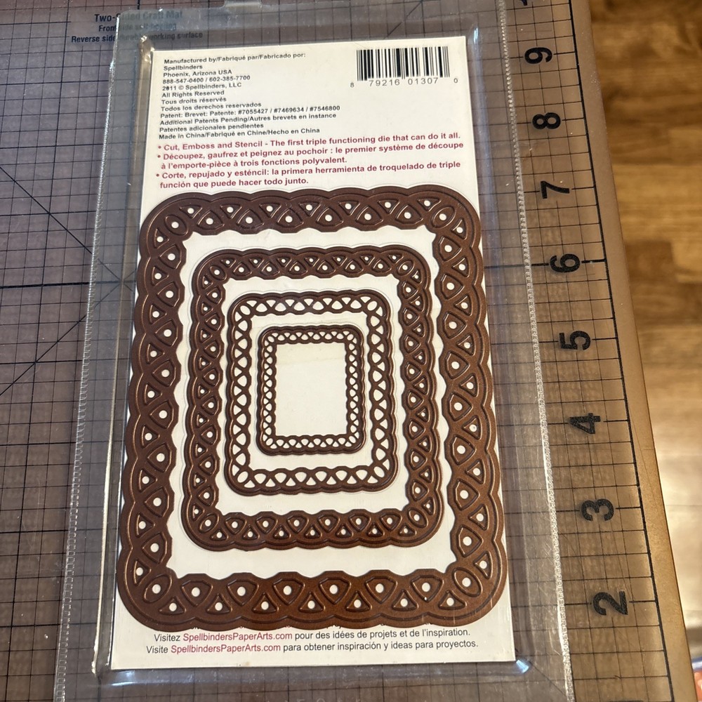 Spellbinders - NESTABILITIES - LATTICE RECTANGLES - S4-319 - Decorative Elements