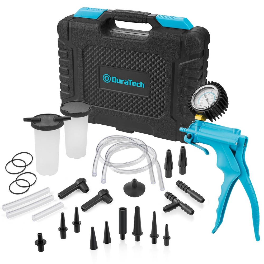 DURATECH 2 in 1 Brake Bleeder Kit, Fluid Kit with Handheld...