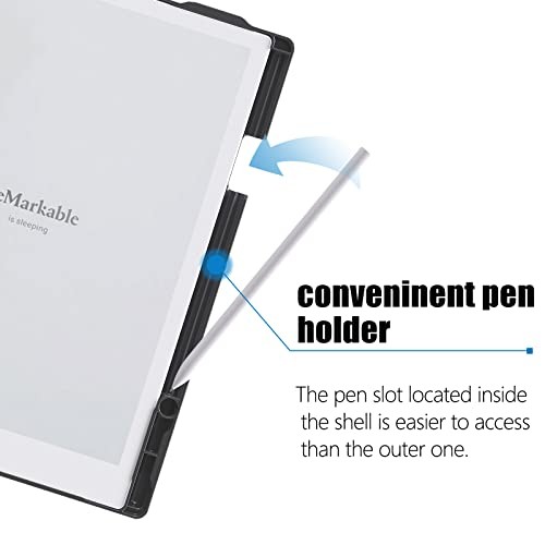 ENET-CASE Case for Remarkable 2 Paper Tablet- Multi-Viewing Adjustable Black