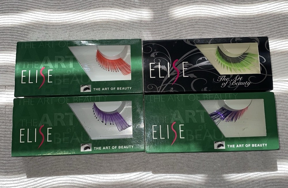 Elise Colored Eyelashes - Miscellaneous Party 4 Pack