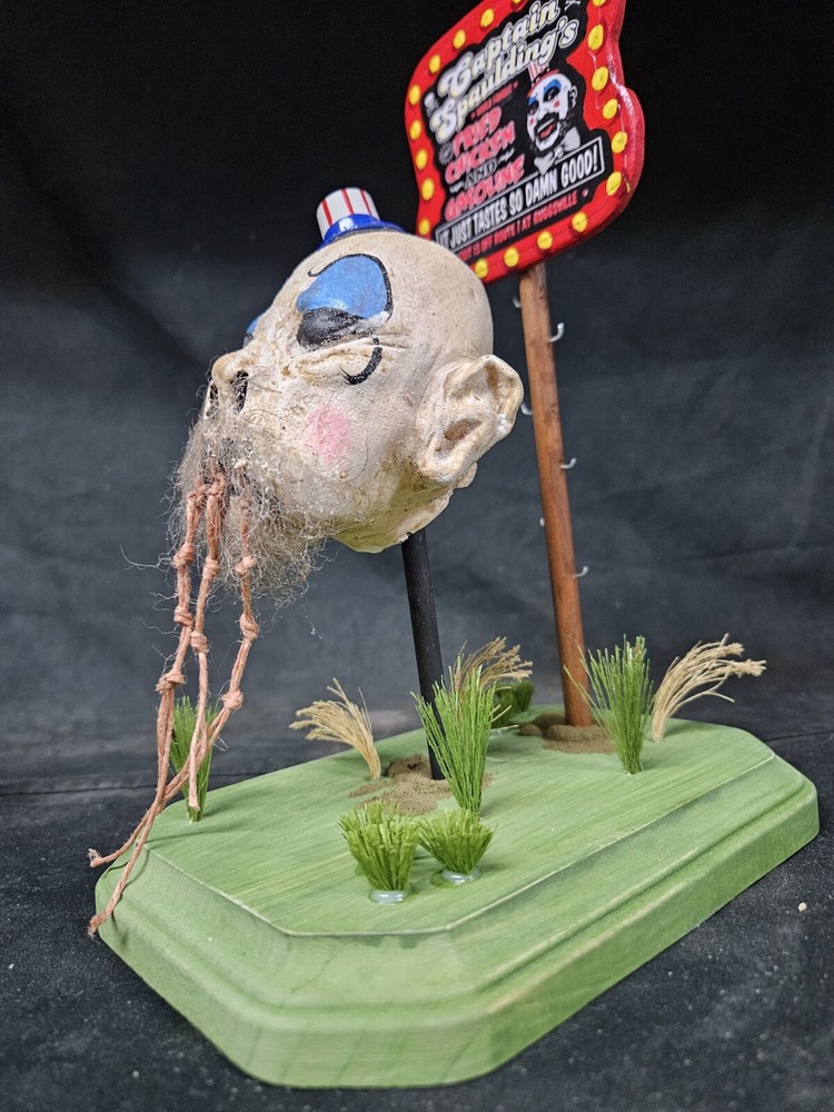 Shrunken Head Captain Spaulding, MUMMIFIED, SIDESHOW GAFF,ODDITY, FREAK, Art