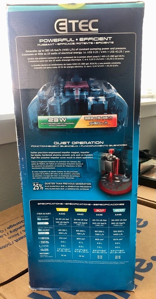 # FLUVAL 407 PERFORMANCE CANISTER FILTER - UP TO 100 US GALLON