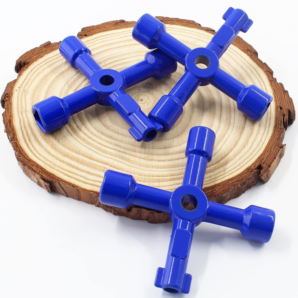 3Pcs 4-Way Multi-Functional Utilities Key Electric Cabinet Keys Triangle Squa...