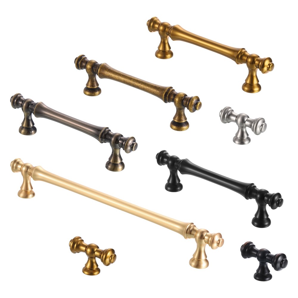 6Pack Kitchen Cabinet Handles, Drawer Pulls Champagne Copper