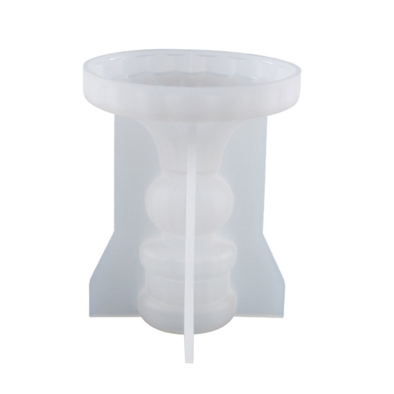 Crystal Candlestick Resin Mould DIY Tealight Holder Resin Silicone Molds