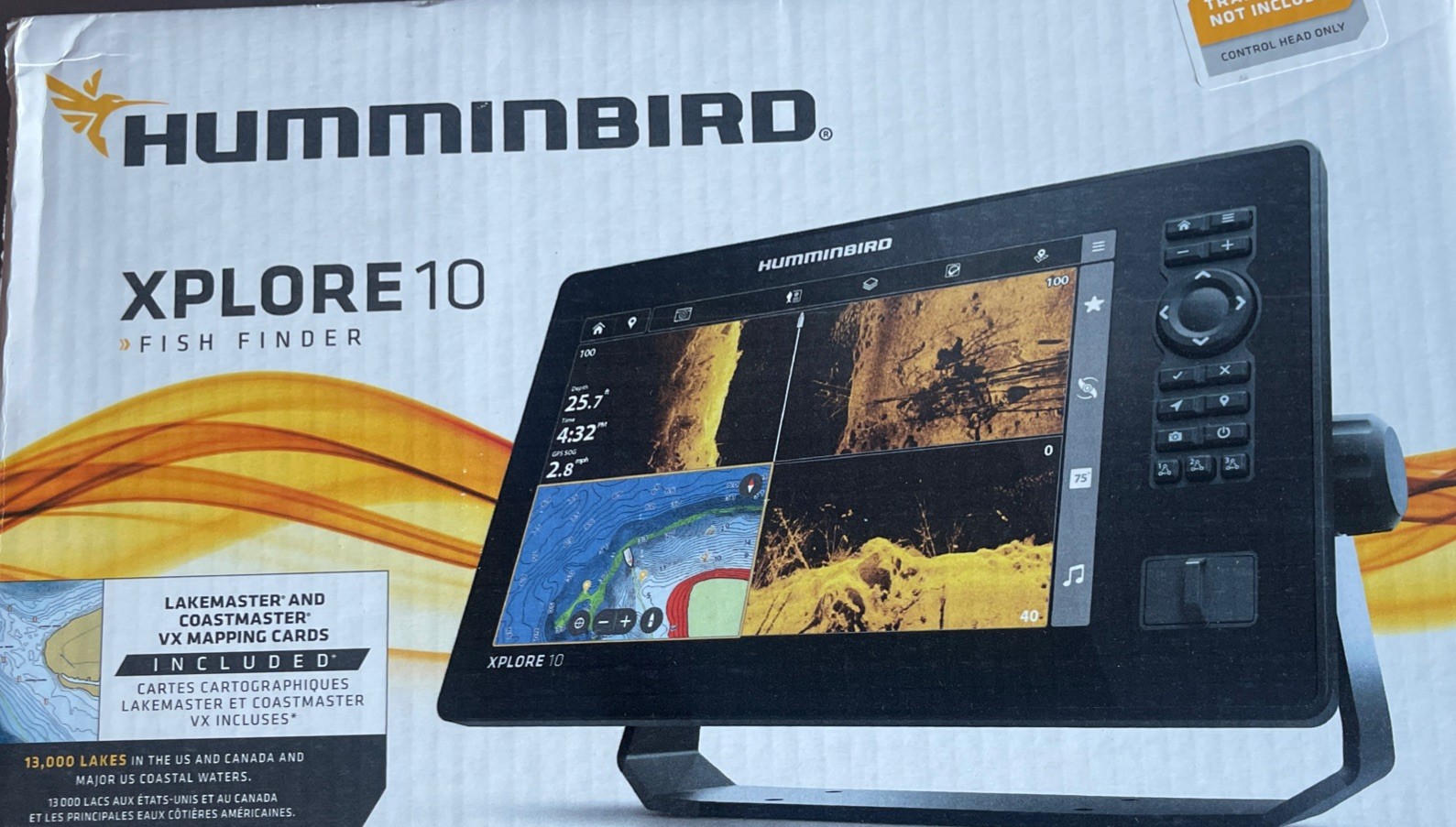 Humminbird XPLORE 10 MEGA Imaging CHIRP Sonar GPS Bluetooth  Control Head Only