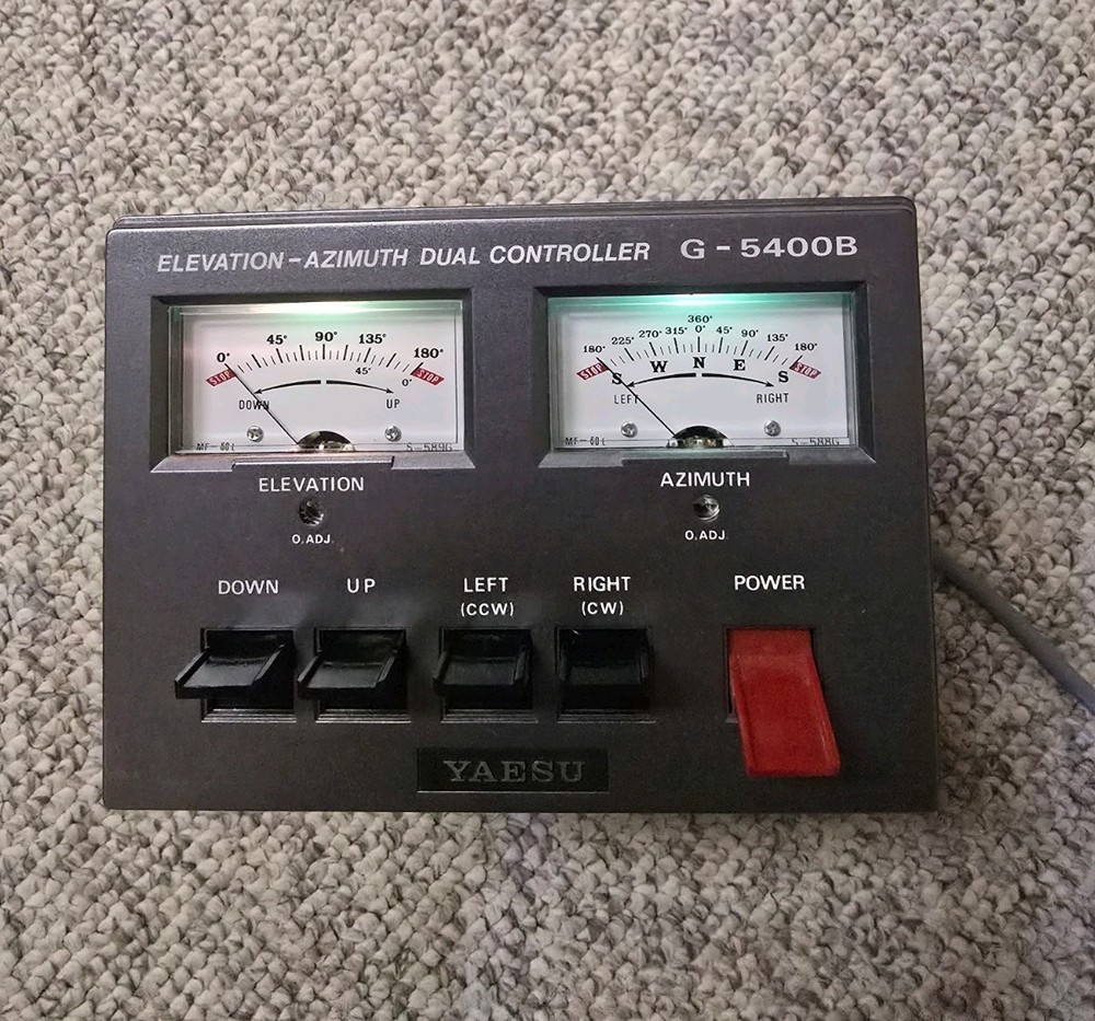 Yaesu Elevation-Azimuth Dual Antenna Controller G-5400B Used