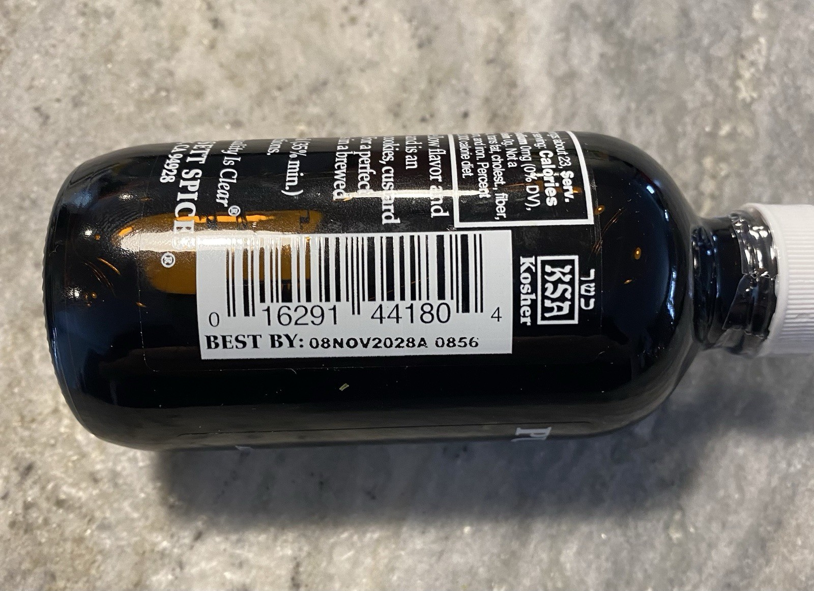 Morton & Bassett Premium Quality Pure Vanilla Extract No Added Sugar 4 FL OZ