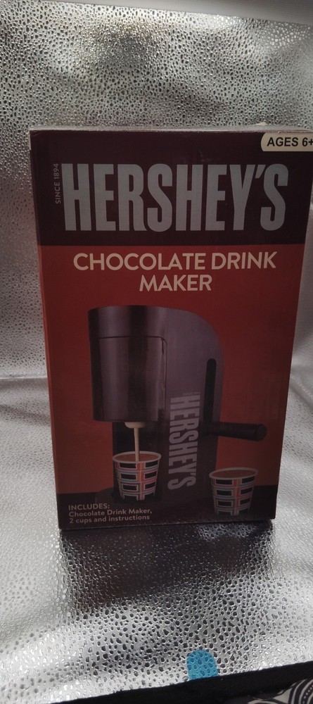 Hershey's Chocolate Drink Maker Hot/Cold Drinks Includes Cups FB39508 NEW