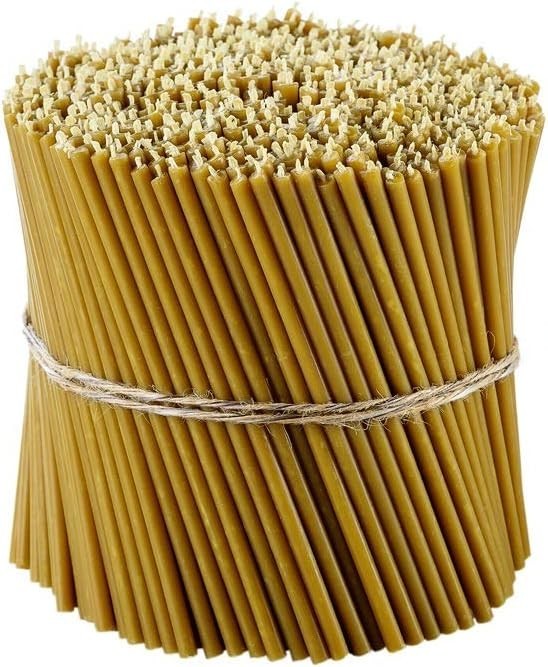 Romantic Honey-Scented Beeswax Candles - Bulk Pack