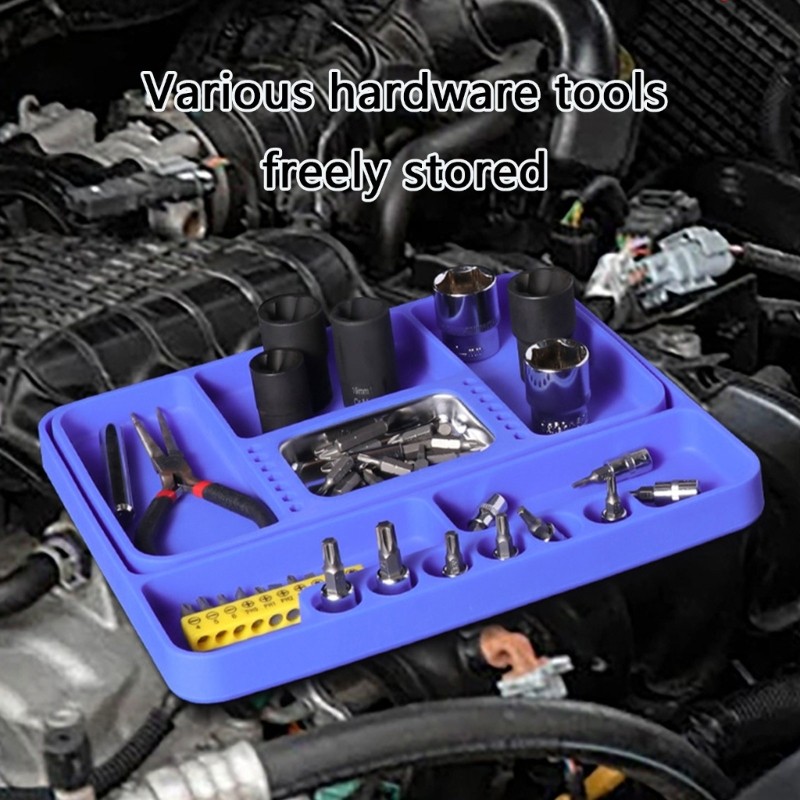 High Temperature Resistant Silicone Tray Mat For Secure Tool Storage Maintenance