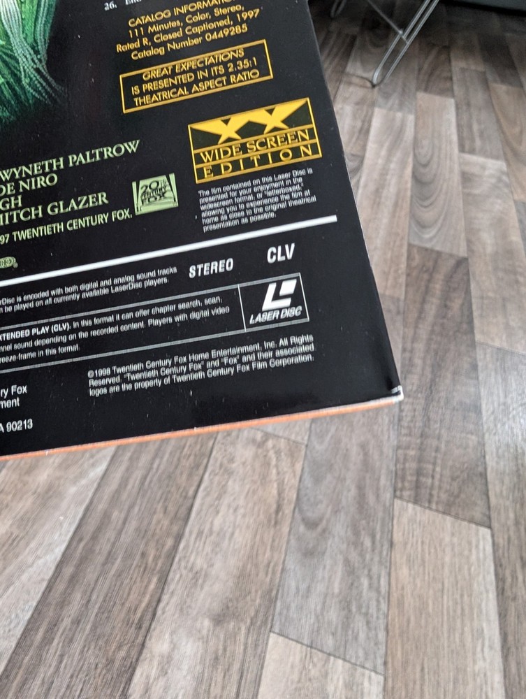 GREAT EXPECTATIONS (Widescreen Edition) LaserDisc - 1998