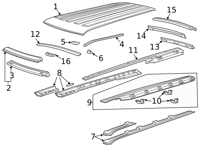 Genuine GM Dome Lamp Bracket 15098335
