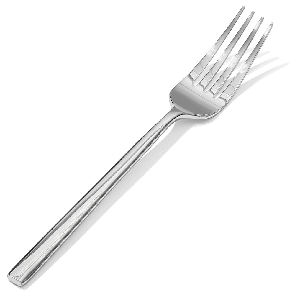 KINGSTONE Dinner Forks Set, 4-Piece Silverware Flatware 4-Piece, Silver