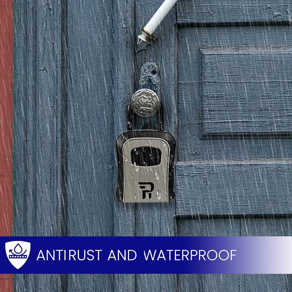 Lock Box for Keys with Code - Realtor Spare Key Lockbox Outdoor - Combination...