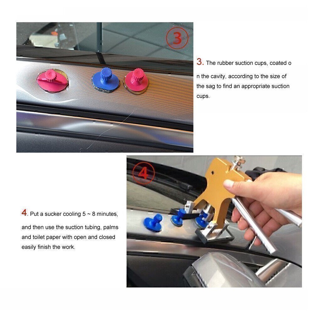 Paintless Dent Repair Tool for Auto Car Panel Pull US Suction Cup Puller Lifter