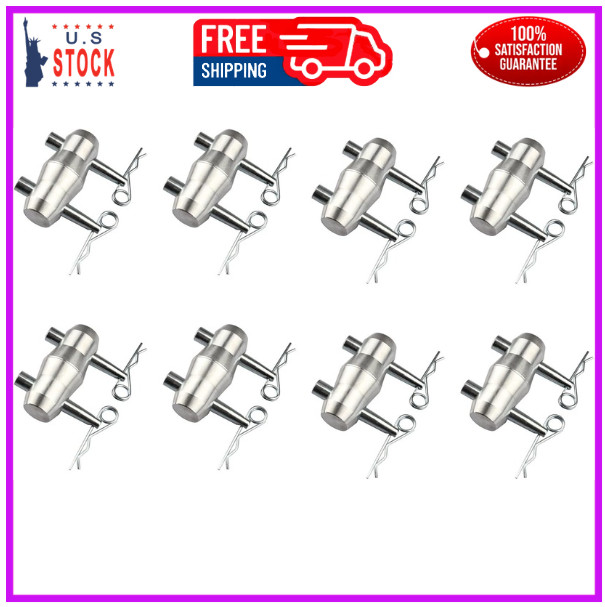 8 Pack Double Ended Conical Truss Coupler with Clips, Stage Lighting Replace ...