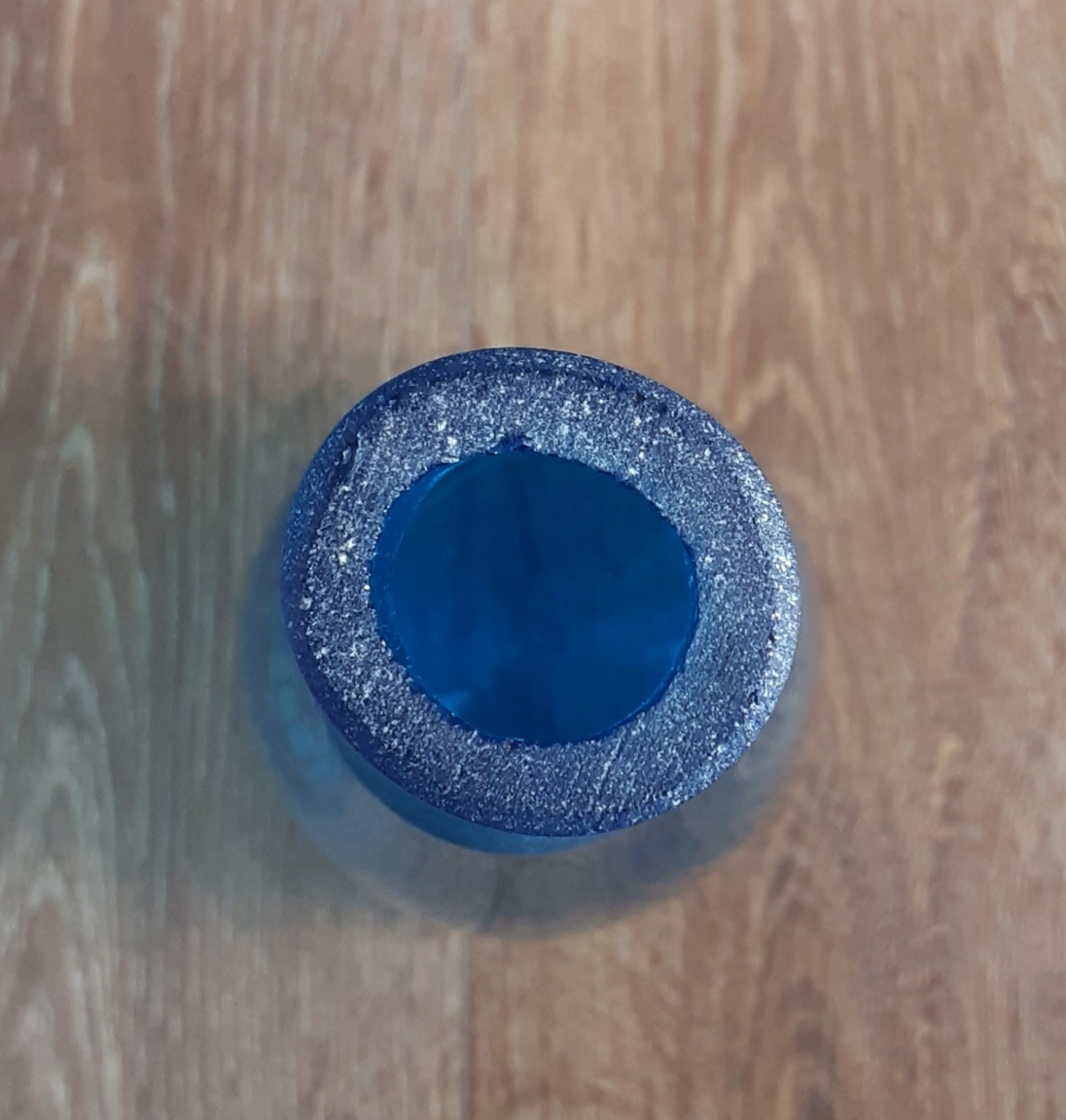 BLENKO HUGE 35.5" Art Glass Turquoise # 6138 Architectural Floor Decanter HUSTED