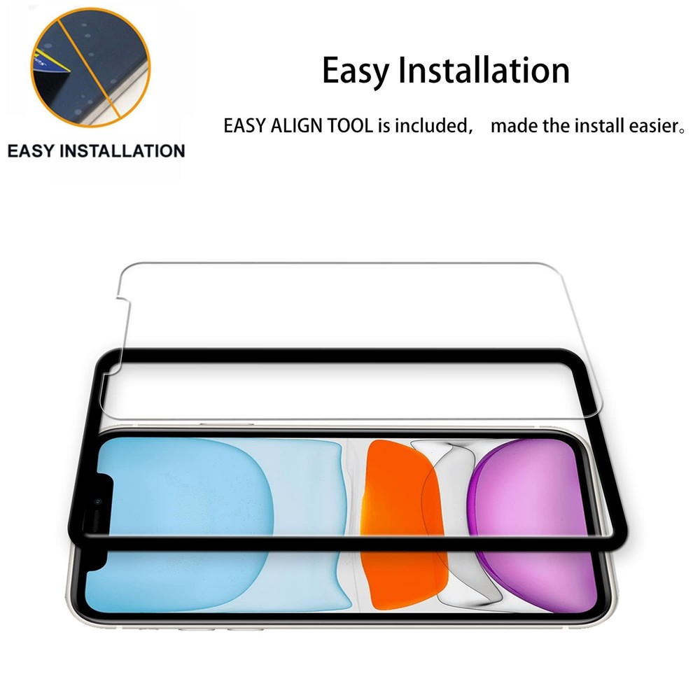 Easy Alignment Frame Designed For iPhone11 / iPhoneXR Tempered Glass Screen P...