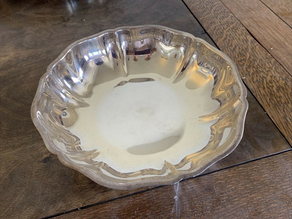 7.25” Footed Bowl Alpaka silver plated/alloy