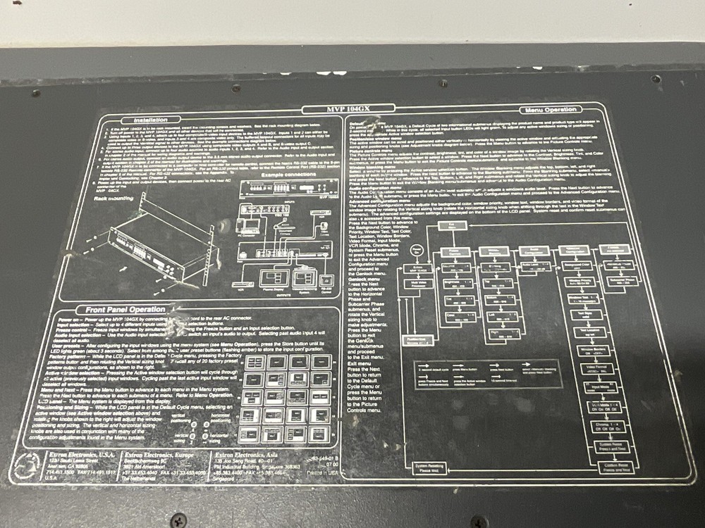 Extron MVP 104GX Multi Video Processor / GAR876