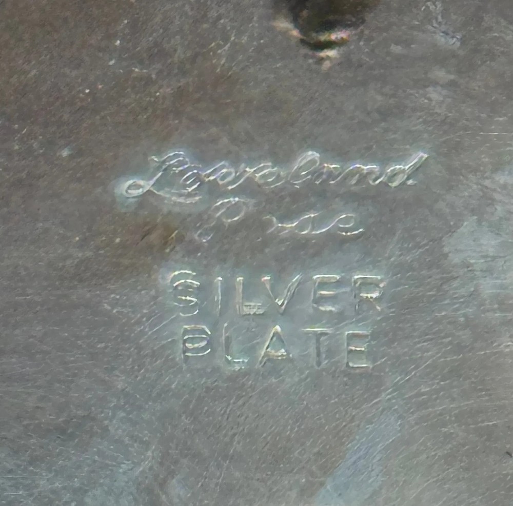 Vintage Leonard Silver Plate 5-Piece Tea & Coffee Service w/ Large Serving Tray