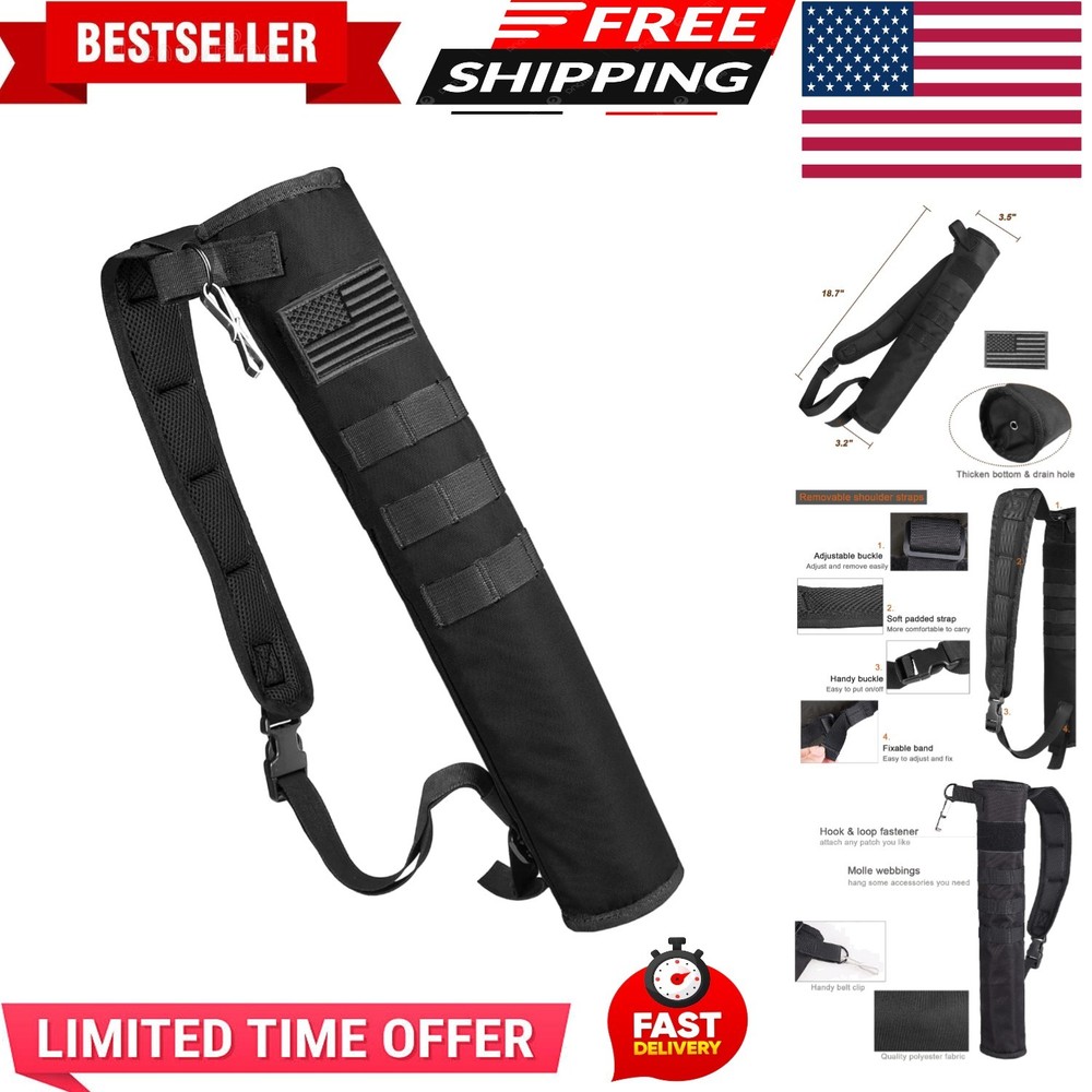 Archery Lightweight Back Arrow Quiver Dual Use Foldable Compact Hip Arrows Ba...