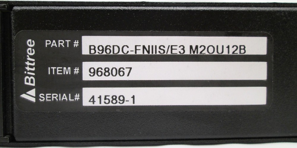 Bittree B96DC-FNLSS/E3 96-Point TT-Audio Bantam Patchbay Patch Bay Panel