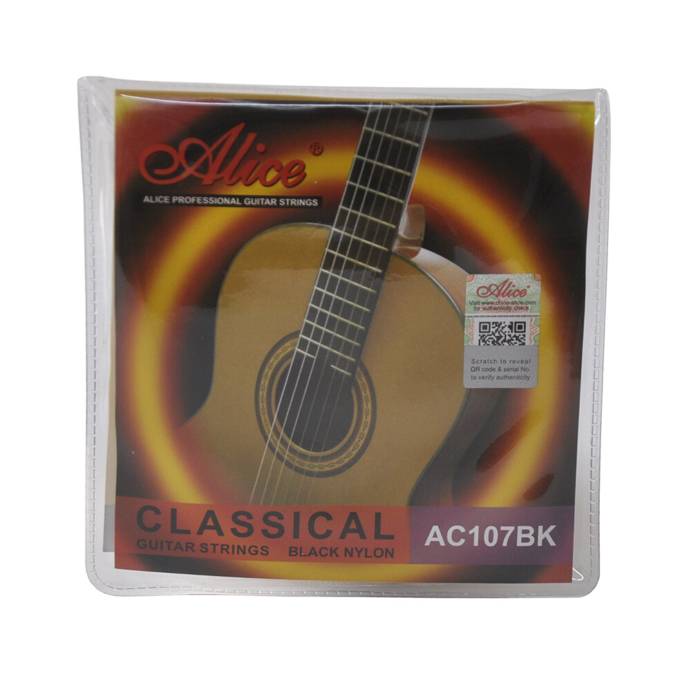10Sets Alice Classical Guitar Strings Black Nylon Coated Copper Winding AC107BKH