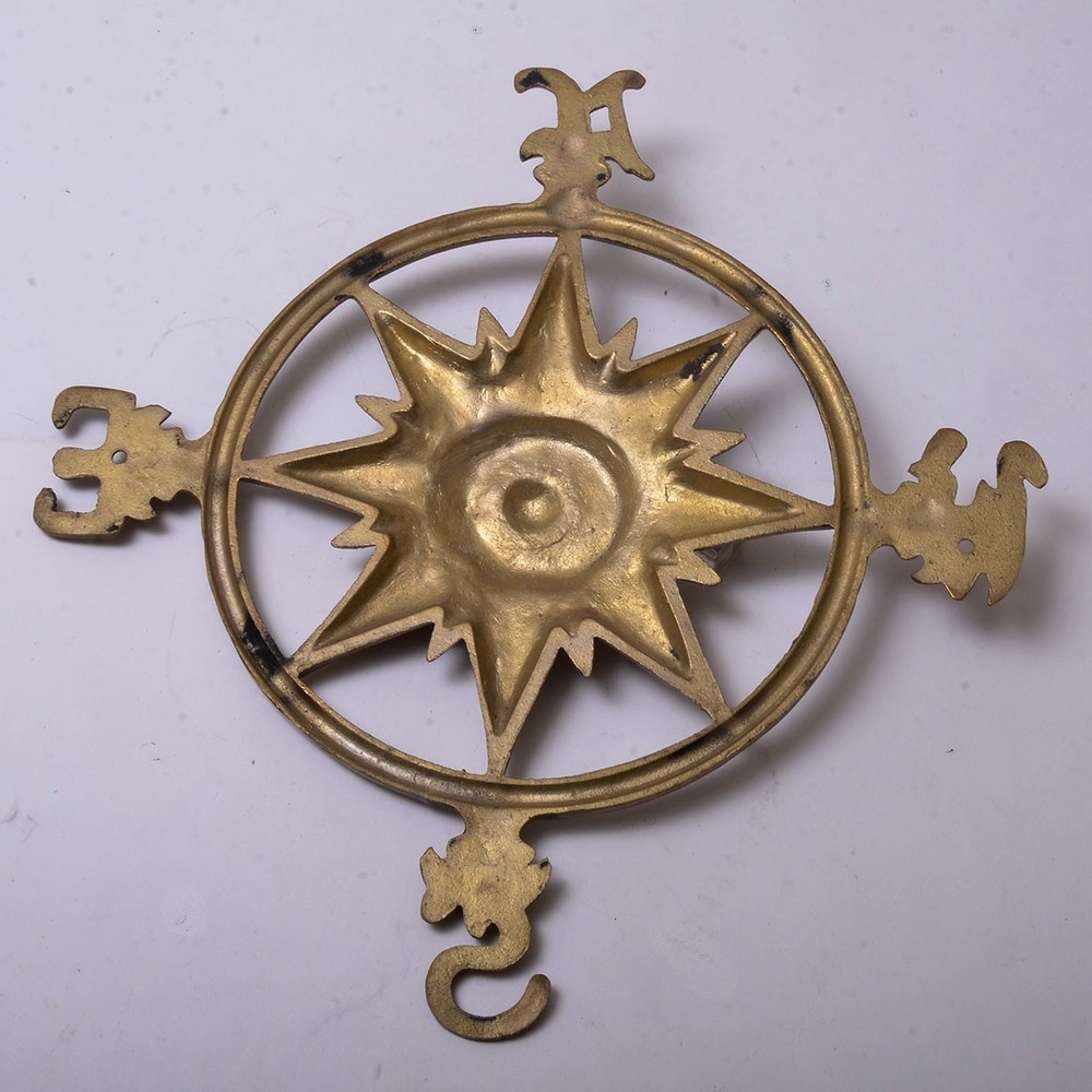 Decoratiove Compass Wall Sculpture