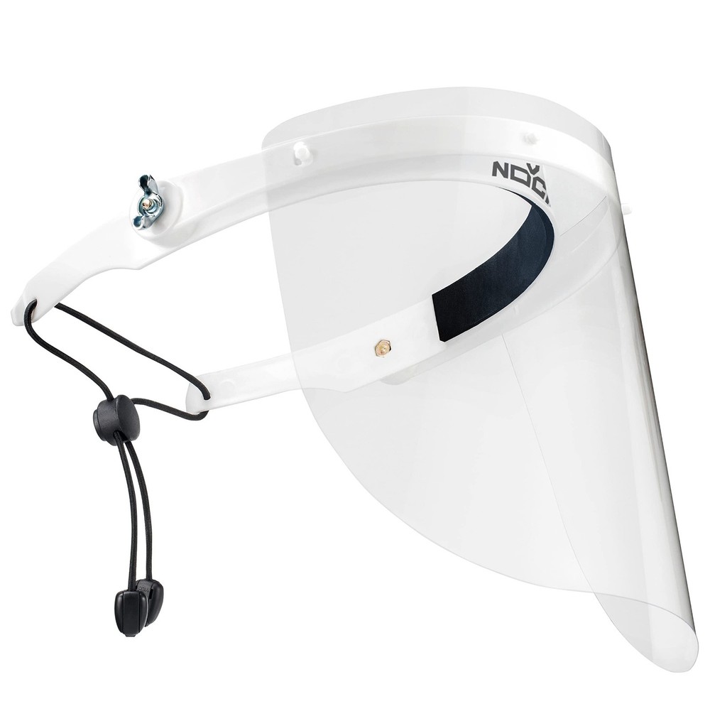 Adjustable Protective Face Shield Mask with 2 Reusable Visors - Flip-Up Design,
