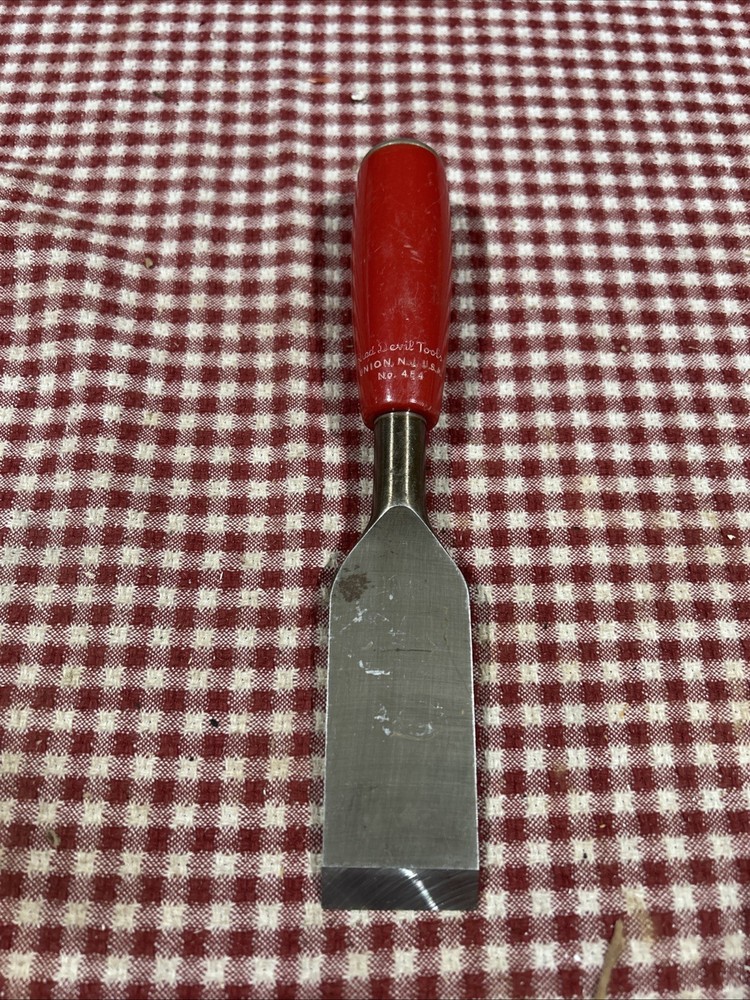Rare Red Devil Tools No454 Glazer’s Chisel 1- 1/2 “Wide 9” Long