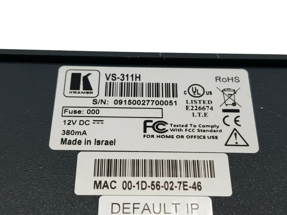 Kramer VS-311H Automatic HDMI / Audio Switcher