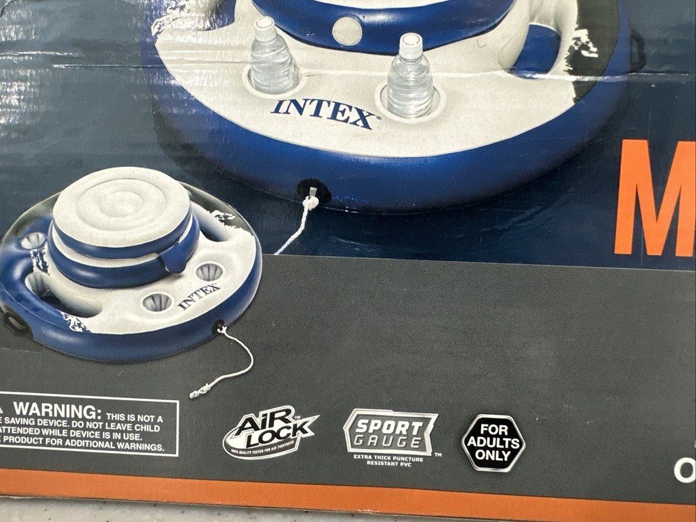 NEW Intex Mega Chill Inflatable Floating Cooler 35" Diameter Sealed Connect Flow
