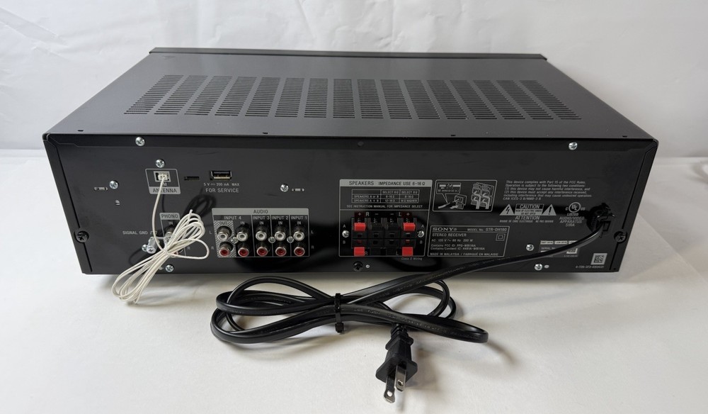 Sony 2-Channel Stereo Receiver with Bluetooth Phono & Aux Input - STR-DH190