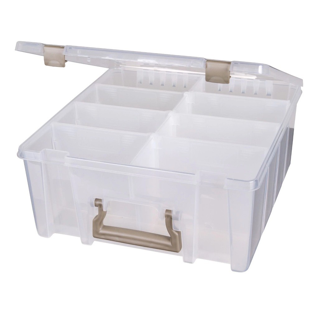 Super Satchel Boxes, Double Deep Base, Transparent